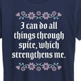 thumbnail image 3 of Instant Message - Do All Things Through Spite - Women's Short Sleeve Graphic T-Shirt, 3 of 6