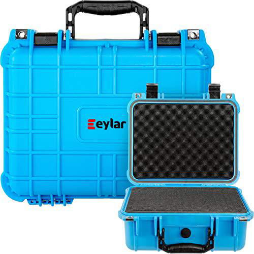 Eylar Protective Camera Hard Case Water & Shock Proof with Foam 13.37 inch 11.62 inch 6 inch Tan 
