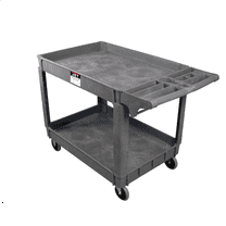 JET Tools Resin Utility Cart, 550 lbs Capacity, Industrial-Duty Design