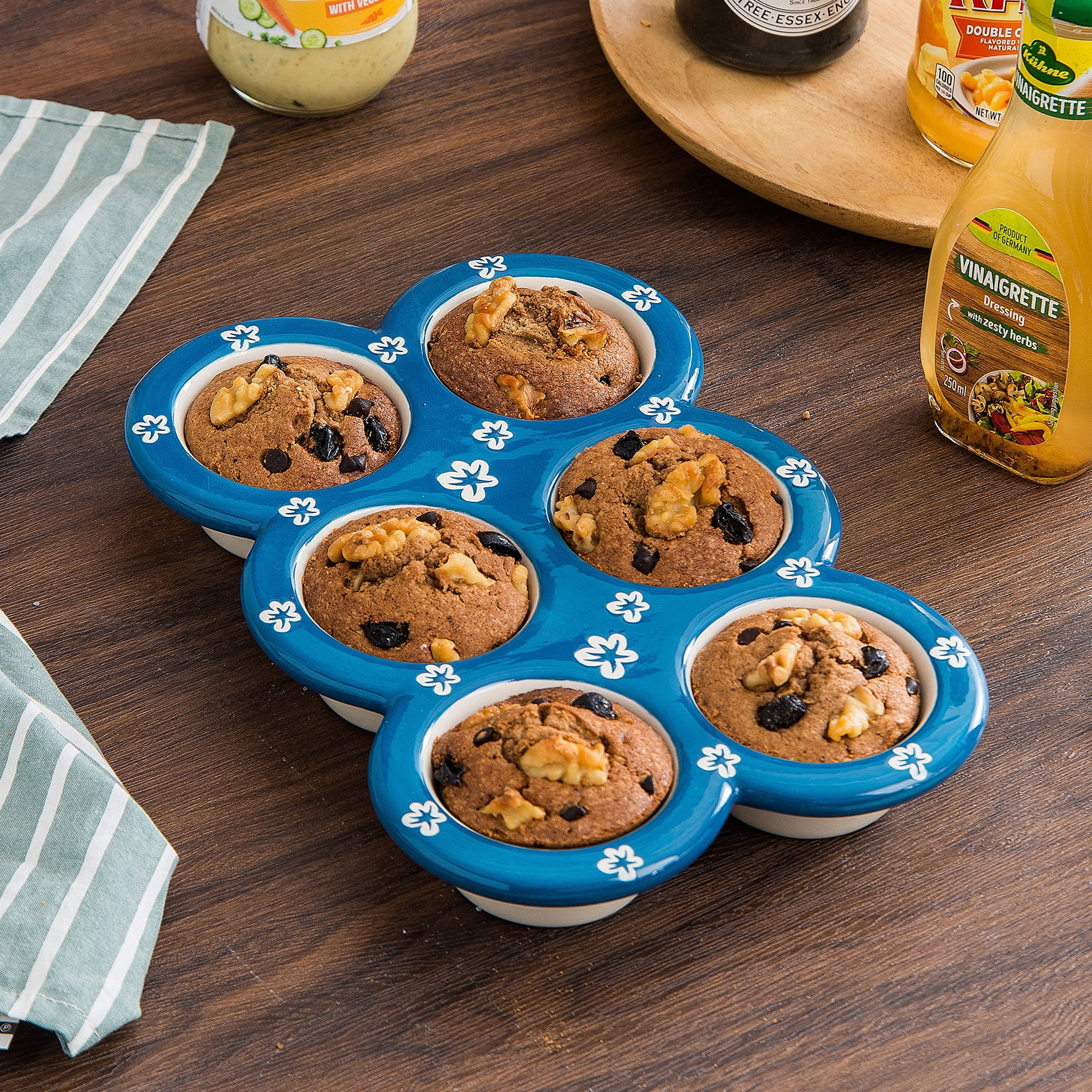 Wisenvoy Muffin Pan Cupcake Pan Ceramic Muffin Tin Cupcake Tin Popover Pan  Muffin Pans Nonstick 6 Cupcake Tray