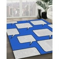 thumbnail image 3 of Ahgly Company Machine Washable Indoor Square Transitional Blue Angel Blue Area Rugs, 6' Square, 3 of 7