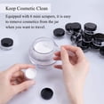 thumbnail image 3 of BESTYASH 60Ud Plastic Cosmetic Jars White Round Pot with Lid Sealed Design for Storage, 3 of 8