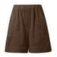 thumbnail image 4 of Conjunto de pantalones cortos para mujer, ropa informal para el día a día: camiseta sin mangas con bolsillo y pantalones cortos cómodos, conjunto transpirable para primavera-verano., 4 of 6