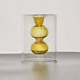 thumbnail image 2 of (Style 2 pink) Double-layer Aromatherapy Bottle Nordic Flower Arrangement Glass Vase, 2 of 14