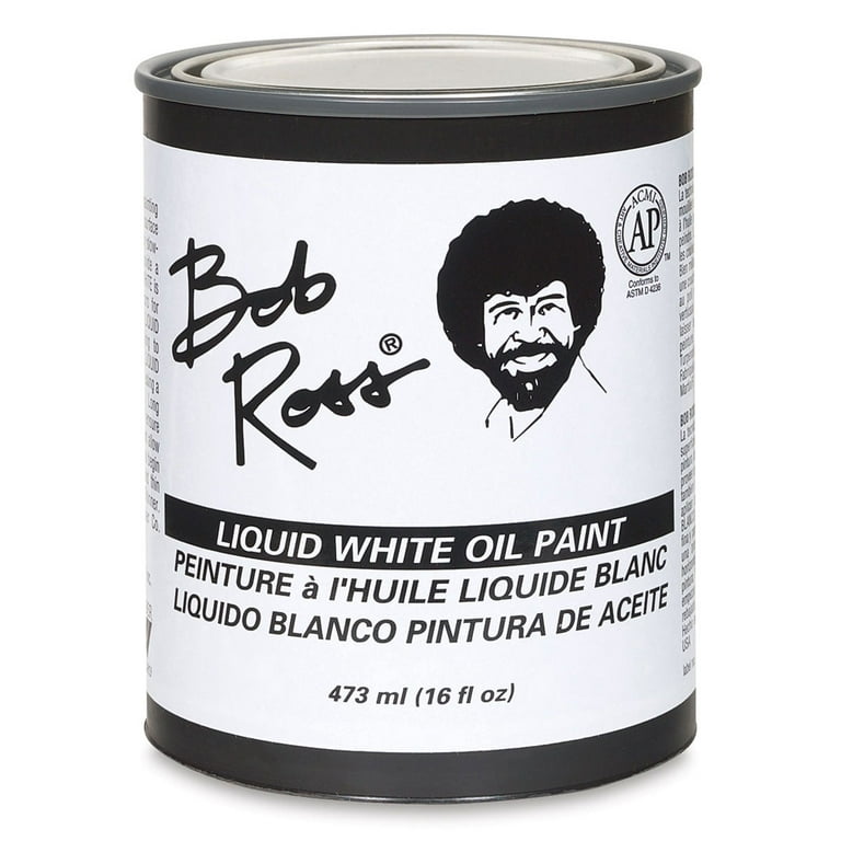 Bob Ross Liquid Base Coat, White, 16 oz.