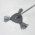 thumbnail image 6 of 360° Rotating Spin Mop and Foldable Bucket Set, Dual Clean & Dirty Water System, Hands-Free Easy Spin Wringing, Heavy-Duty Microfiber Mop with 2 Mop Heads for All Floor Types (TWINS - LV-A03-1), 6 of 9