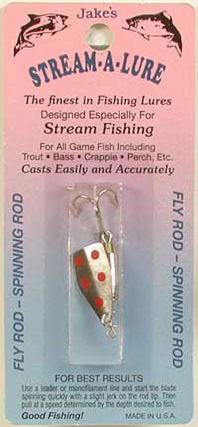Jake's Spin-A-Lure 2/3 Oz - Esche Rosse Confezione Da 3 Per Pesca In Acqua Dolce
