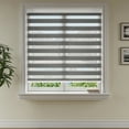 thumbnail image 3 of Keego Custom Size Zebra Shades for Windows Privacy Cordless Windows Shades for Home Office, Dark Gray, 39"W x 42"H, 3 of 9