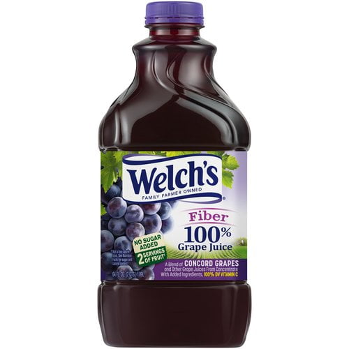 Welch's 100 Concord Grape Juice with Fiber, 64 Fl. Oz.