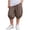 Coffee, variant on Solid Color Linen Point Sports Shorts with Pockets for Boys Age 6 Months-12
