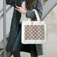 thumbnail image 7 of Easygdp Colorful Checkered Plush Underarm Bag, Ladies Fluffy Shoulder Bag, Women Furry Tote Bag Y2K Plush Handbag for Autumn and Winter, 7 of 7