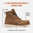 thumbnail image 2 of Botas de trabajo BRUNT Marin, sin forro, punta comp, talla 5.5, color marrón para hombre, 2 of 6