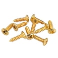 thumbnail image 1 of 50 Uds guitarra eléctrica bajo torllos de montaje conjunto de accesorios 12mm dorado shamjiam Tornillos de montaje del golpeador de guitarra, 1 of 4