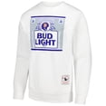 thumbnail image 2 of Men's Mitchell & Ness x Bud Light White Denver Broncos The Crest Pullover Sweatshirt, 2 of 3