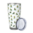 thumbnail image 2 of Logiee Cute Avocado Yoga Print 20OZ Car Cup with Lid, Stainless Steel Vacuum Insulated Double Wall Travel Tumbler, Durable Insulated Coffee Mug,Thermal Cup with Straw-Without Straw, 2 of 8