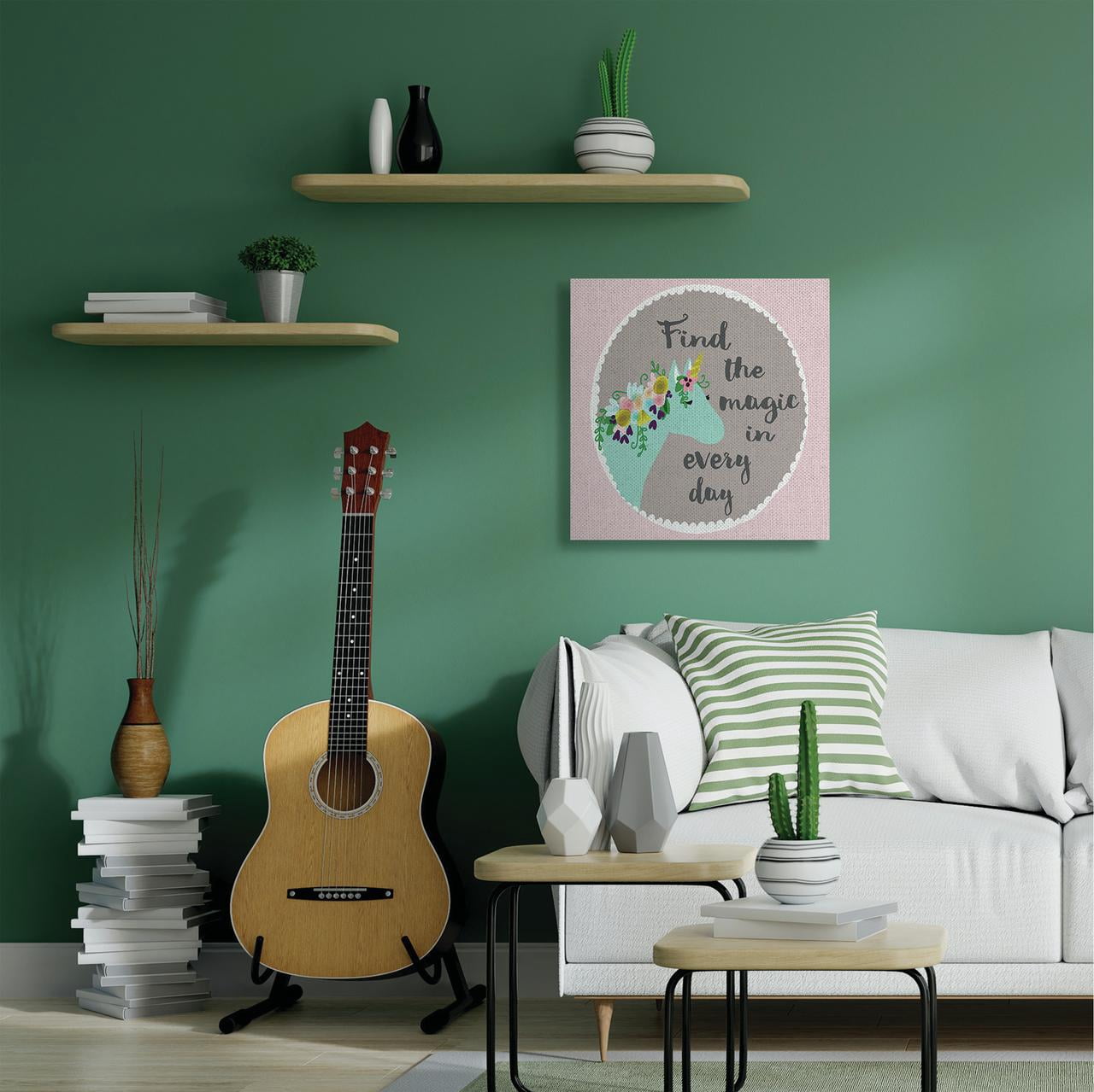 Stupell Home Decor Framed Canvas Art Print, 30" x 1.5"