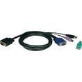 thumbnail image 2 of Tripp Lite 6ft USB / PS2 Cable Kit for KVM Switches B040 / B042 Series KVMs 6' - Keyboard / video / mouse (KVM) cable kit - 6 ft - molded, 2 of 10