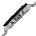 thumbnail image 3 of Men's Swiss Quartz Multifunction Dual-Time Silver-Tone Bracelet Watch, 3 of 5