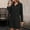 Black, variant on WJHWSX Womens Fall Dresses,Casual Dresses for Women,Fall Dresses for Women 2025,Long Sleeve,Pockets,Soft,Solid,M(US:6)