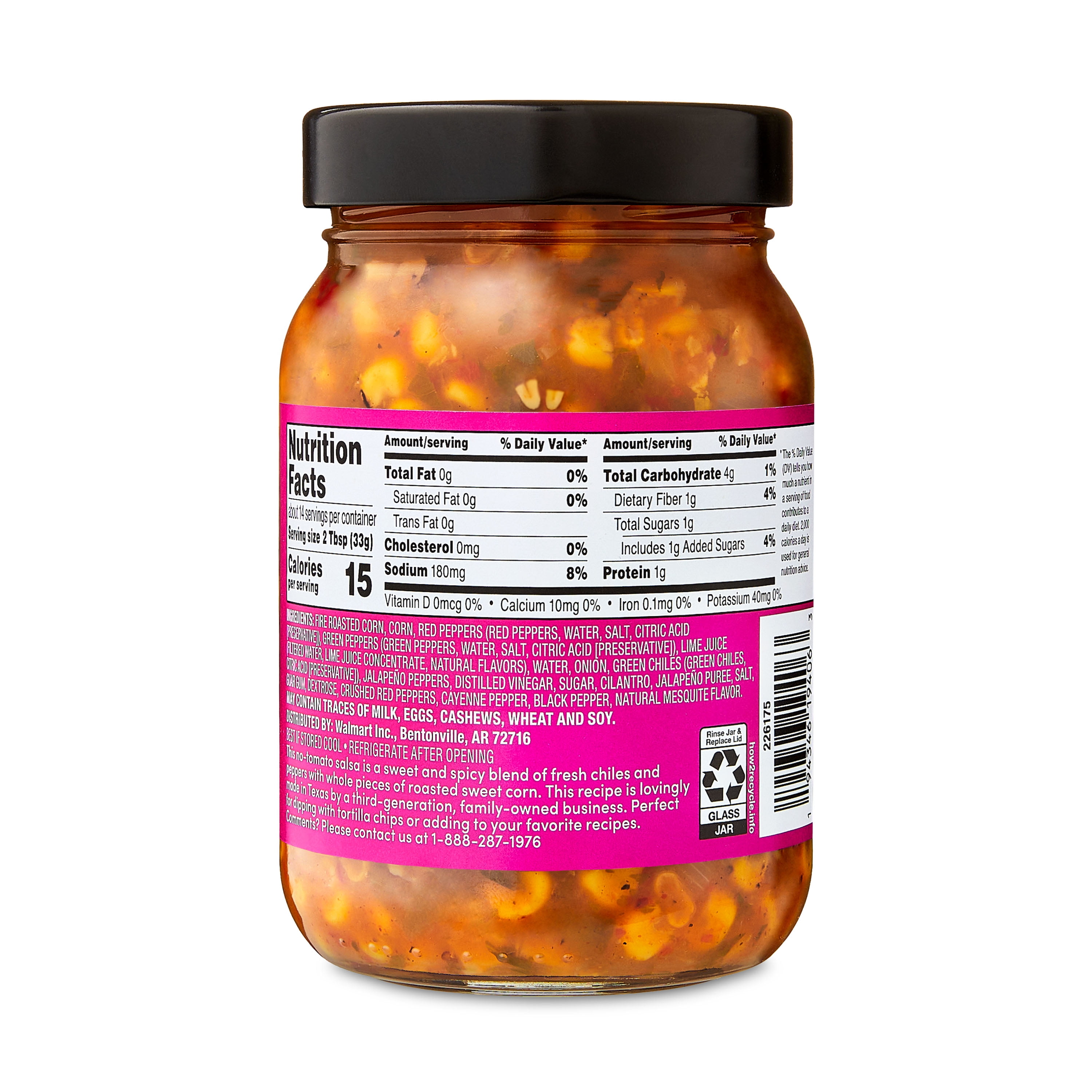 bettergoods Roasted Sweet Corn Salsa, Medium, 16 oz Jar