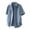 Light Blue, variant on Men's Deinm Shirts Summer Casual Solid Color Button Up Short Sleeve Collar Pocket Shirt Coat