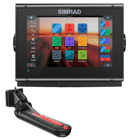 Simrad 000-14077-001 GO7 XSR Multi-Touch Chartplotter w/ TotalScan Transom Mount (Best Gps Chartplotter For Sailboats)