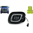 thumbnail image 2 of KOZAK Compatible with Freightliner Cascadia 2008-2017 Full LED Fog Light Lamp w/ Halo Ring DLR Black Left, 2 of 8