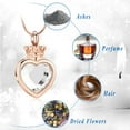 thumbnail image 4 of Crown of love Cremation Jewelry for Ashes Holder Pendent for Ashes and Chain, 4 of 7