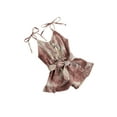 thumbnail image 2 of Pudcoco Girls Tie-dye Sling Romper Sleeveless V-neck Jumpsuit with Ruffles, 2 of 7