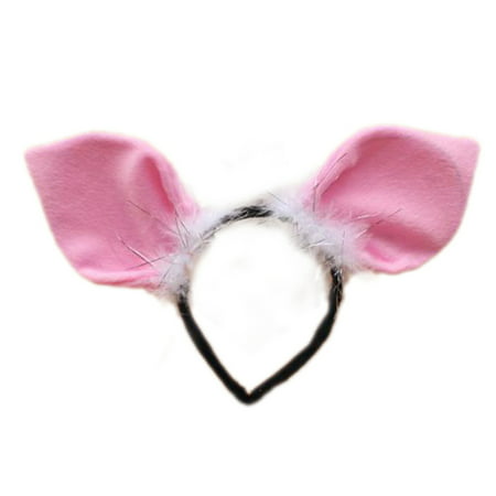 TopTie Cute Headbands Plush Headwear Party Accessories Halloween Costume-Pig