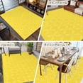 thumbnail image 6 of 5x8Ft Area Rugs Yellow Morocco Non-Skid Rubber Backing Large Rectangle Rugs - Living Room Bedroom Home Office, Geometric Leaf Diamond Lattice Abstract Indoor Floor Mat Carpets Washable Rug, 6 of 9