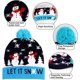 thumbnail image 2 of Nuestro gorro navideño cálido con LED, gorro navideño luminoso, gorro navideño de punto unisex con patrón de ciervo, adecuado para fiestas (muñeco de nieve azul), 2 of 5