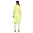 thumbnail image 4 of Green Stripe Round Neck Kurta-Large, 4 of 6