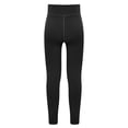 thumbnail image 2 of Jowowha Kids Girls Yoga Dance Pants Training Leggings Compression Slim Fit Sweatpants with Pockets Black 140, 2 of 5