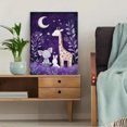 thumbnail image 5 of Cute Animals Night Canvas Print/Wall Art， Suitable for Bedroom，Living Room，Nursery，Kids Room，Playroom Decoration., 5 of 8