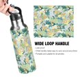 thumbnail image 4 of Yayeee 20oz Insulated Water Bottle Double Wall Stainless Steel with Flip Straw Lid, Tropical Jungle Pattern, 4 of 7