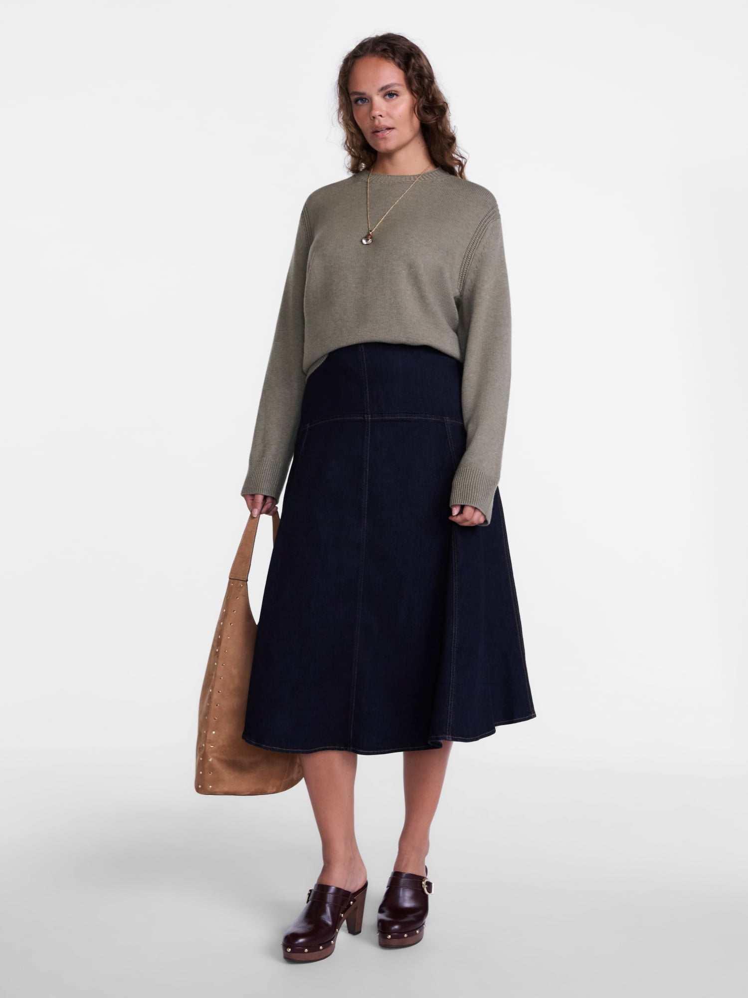 Scenario Women's Flare Denim Skirt, Sizes 0-20