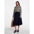 thumbnail image 2 of Scenario Women's Flare Denim Skirt, Sizes 0-20, 2 of 6