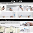thumbnail image 5 of No-Drill Cordless Pleated Window Shades with Suction Cups, Light Filtering, White, 5 of 6
