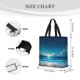 thumbnail image 3 of Easygdp Night Sky Beach Scene Bolsa Tote para Mujer, Bolso de Hombro para Trabajo, Playa, Viajes, Compras y Supermercado, 3 of 7