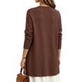 thumbnail image 5 of UVN Cardigan Sweater for Women Fall Long Sleeve Open Front Tops Ladies Casual Lightweight Soft Knit Coats with Pockets, 5 of 10