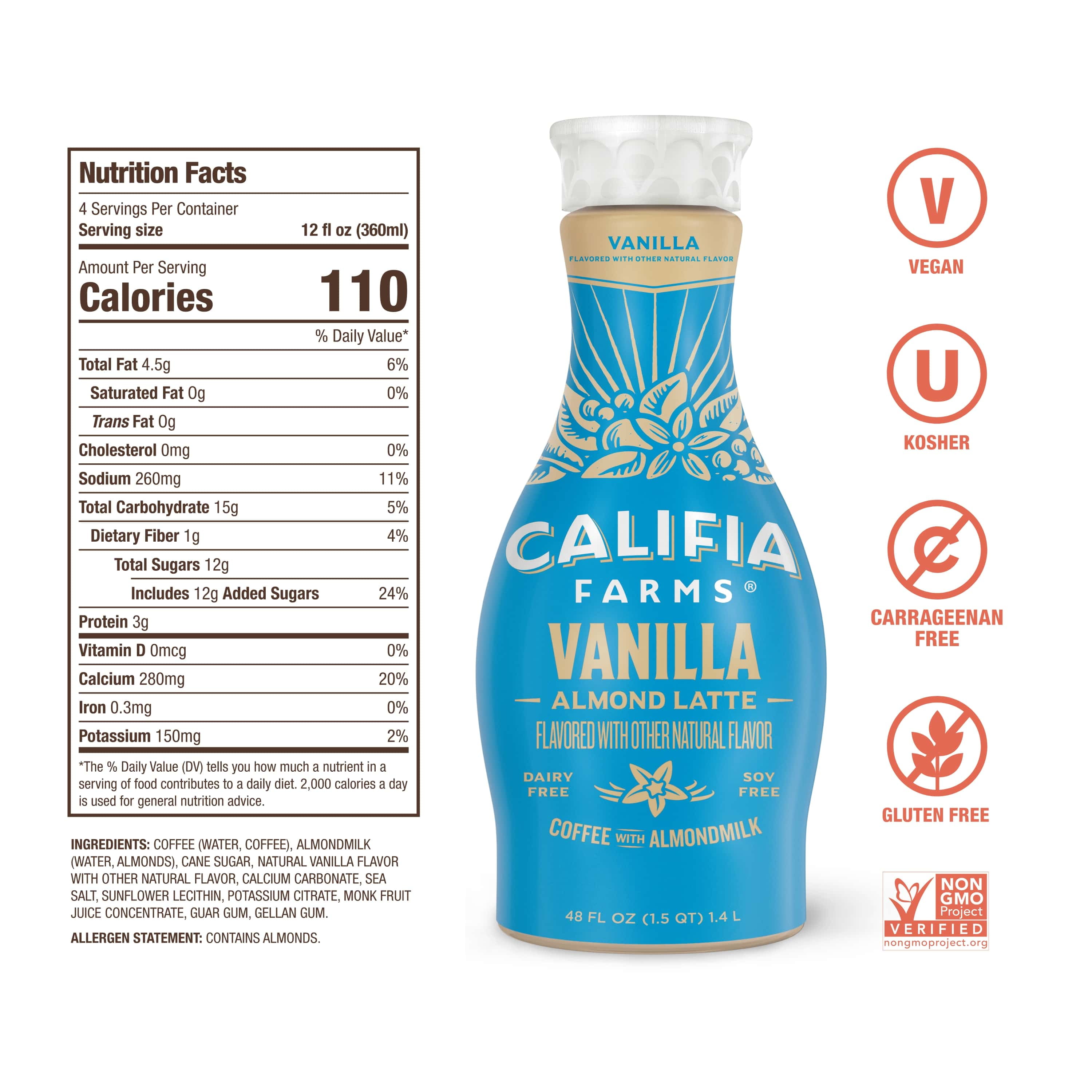 Califia Farms Iced Café Mixers, Vanilla Sweet Crème