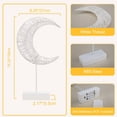 thumbnail image 5 of Vorkoi Moon Table Lamps Warm White LED Night Light Battery & USB Operated Creative Desk Lamp Mood Light for Wedding Home Bedroom Party Decoration, 5 of 6