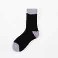 thumbnail image 2 of YOTMKGDO Fuzzy Socks, Mens Winter Socks Coral Fleece Socks Stripe Socks Colorful Lightweight Athletic Socks Casual Socks Winter Socks Thermal Socks, Black, 2 of 4