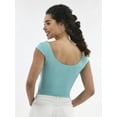thumbnail image 3 of No Boundaries Square Neck Crop Top, Women's, 3 of 5