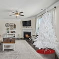 thumbnail image 7 of Northlight Pre-Lit White Alaskan Pine Artificial Christmas Tree Warm White LED Lights, 7 of 7