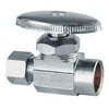PlumbCraft 1/2 in. FIP in. X 7/16 in. Compression Chrome Plated Straight Valve