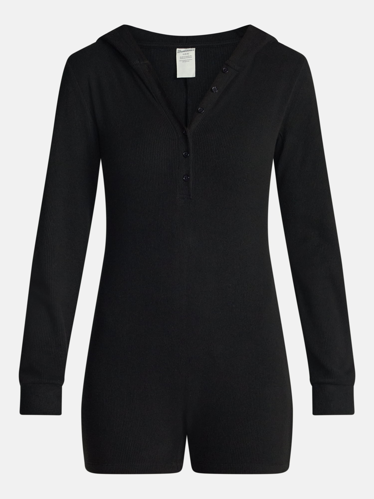 No Boundaries Waffle Knit Romper, Women’s XS-2X