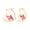 Gold ,Red, variant on Sanrio Hello Kitty Brass Heart Hoop Earrings