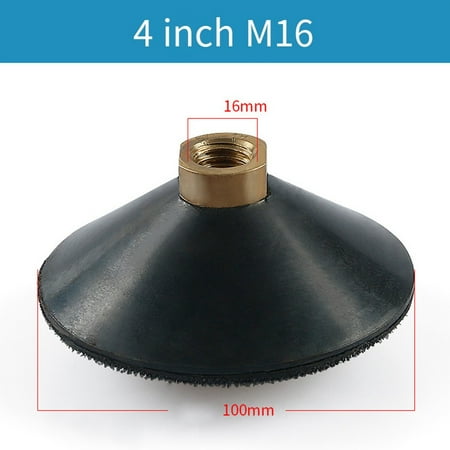 

Rubber Backer Pads M10 M14 M16 Thread Arc Shape Hook And Loop Backing Pad